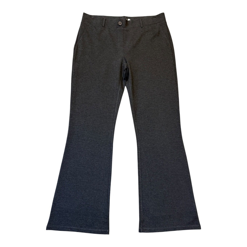 Betabrand Gray Dress‎ Pants 1X Long Bootcut Career Stretch Womens NEW